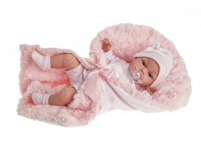 Toneta - realistická panenka miminko se zvuky a měkkým látkovým tělem - 34 cm