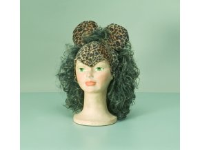 Čepička s vlasy - Leopard