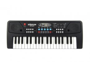 Pianko/Varhany/Klávesy 37 kláves, napájení na USB + přehrávač MP3 + mikrofon plast 40 cm v krabici