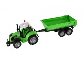 Traktor s vlekem a výklopkou plast 35 cm