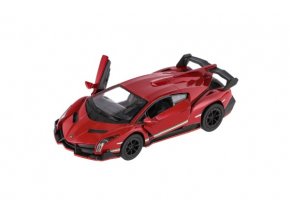 Auto Kinsmart Lamborghini Veneno kov/plast 13 cm na zpětné natažení