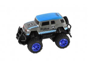 Auto RC policie terénní plast 16 cm na baterie v krabici 19x14x13 cm