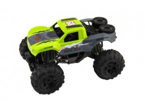 Auto RC terénní 4x4 zelené plast 29 cm 2,4GHz na baterie + dobíjecí pack v krabici 40x20x22 cm