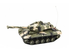 Tank RC plast 27 cm 27MHz na baterie+dobíjecí pack se zvukem v krabici