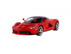 Auto RC Ferrari červené plast 32 cm 2,4GHz na dálkové ovládání na baterie v krabici 43x19x23 cm