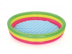 Bazén dětský nafukovací barevný 152x30 cm v krabici 30x24x7 cm