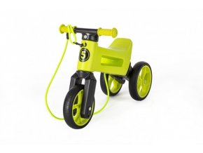 Odrážedlo Funny Wheels Rider SuperSport zelené 2v1+popruh, výš. sedla 28/30 cm nos. 25 kg