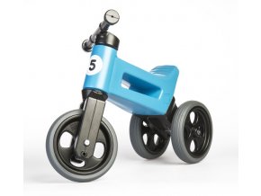 Odrážedlo Funny Wheels Rider Sport modré 2v1, výška sedla 28/30 cm nosnost 25 kg
