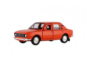 Auto Welly Škoda 105L kov/plast 11 cm 1:34-39 na volný chod v krabičce 15x7x7 cm