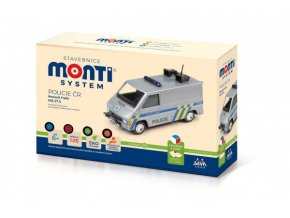 Stavebnice Monti System MS 27,5 Policie ČR Renault Trafic 1:35 v krabici