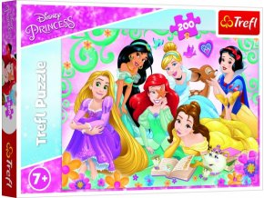 Puzzle Šťastný svět princezen/Disney PRINCESS 200 dílků 48x34 cm