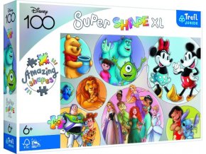 Puzzle Barevný svět DISNEY 160 XL Super Shape 60x40 cm