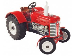 Traktor ZETOR 50 Super červený na klíček kov 15 cm 1:25 v krabičce