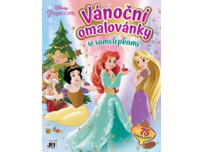 Vánoční omalovánka se samolepkami Disney PRINCEZNY