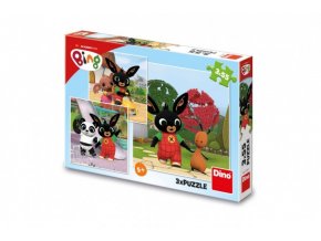 Puzzle 3v1 Králíček BING/BING si hraje 3x55 dílků