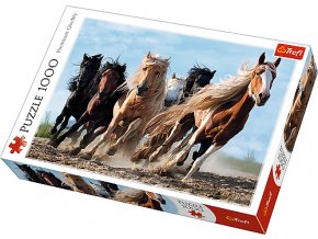 Puzzle Cválající koně 1000 dílků 68,3x48 cm