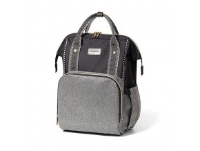 Stylová taška na kočárek batoh Basic Oslo Style šedá
