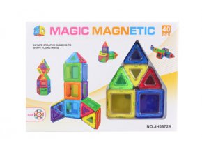 Magnetická stavebnice 40 ks