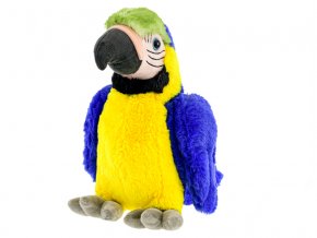 Papoušek plyšový 29 cm modrý
