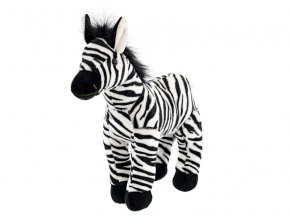 Zebra plyšová 28 cm stojící