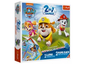 Soubor her 2v1 Člověče, nezlob se, Psí závod TLAPKOVÁ PATROLA/PAW PATROL