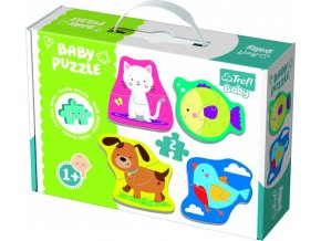 Puzzle baby Zvířátka 2 ks