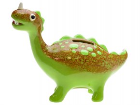 Dinoworld pokladnička porcelánová dinosaurus 21x16 cm