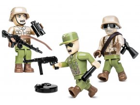 3 figurky s doplňky Afrika Korps, 30 kostek