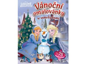 Vánoční omalovánka se samolepkami FROZEN - LEDOVÉ KRÁLOVSTVÍ