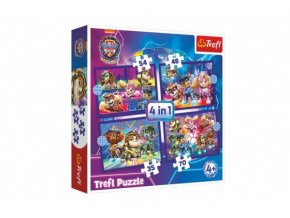 Puzzle 4v1 The Mighty Movie 2023 PAW PATROL/TLAPKOVÁ PATROLA