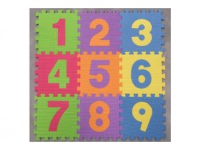 Pěnové puzzle 9 ks čísla