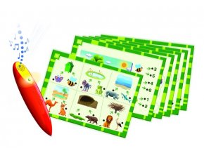 Malý objevitel Zvířata + kouzelná tužka edukační společenská hra v krabici