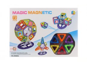 Magnetická stavebnice 72 ks