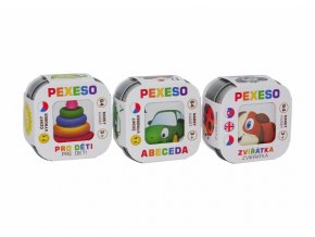 Pexeso 3 ks Abeceda, Zvířátka, Pro děti společenská hra v krabičce