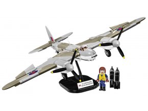 World War II De Havilland DH.98 Mosquito, 1:32, 710 kostek, 1 figurka