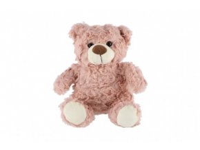 Medvěd/Medvídek sedící plyš 22 cm růžový v sáčku