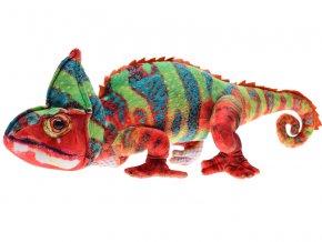 Chameleon plyšový 55 cm stojící ohebné končetiny