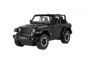 Auto RC Jeep Wrangler Rubicon Rastar černý plast 29 cm 2,4GHz na dálk. ovl. na bat. v krab. 44x19cm