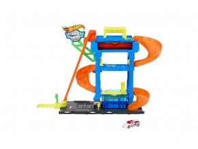 HOT WHEELS City color shifters automyčka s otočným tunelem