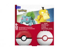 Megablok POKÉMON Pokéball-Bulbasaur a Psyduck