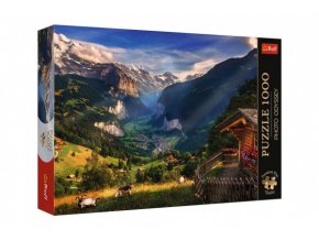 Puzzle Premium Plus - Photo Odyssey: Údolí Lauterbrunnen 1000 dílků 68,3x48 cm