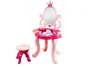 Kosmetický stolek 92 cm s židličkou a doplňky 9 ks v krabičce