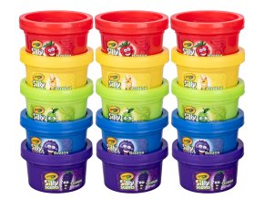 Crayola hmota tvarovací vonící v kelímku 5 druhů 15 ks