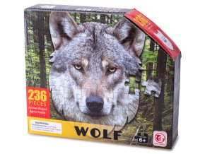 Puzzle 53 x 39 cm vlk 236 dílků v krabičce
