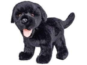 Labrador plyšový 23 cm stojící černý