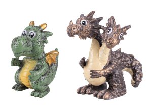 Drak figurka 3,5-6 cm fantasy design 4 ks