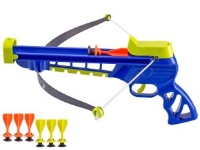 Kuše 31 cm kov s šipkami 6 ks s přísavkou v krabičce