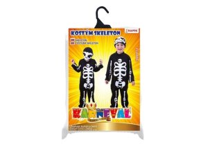 Dětský kostým kostlivec s čepicí (M)