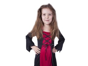 Kostým čarodějnice bordó M - 6-8