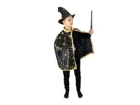 Dětský plášť zlatý s kloboukem